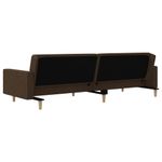 Casa si Gradina - Mobilier - Canapele si coltare - Canapele - Canapea extensibila cu 2 locuri, 2 perne, maro, textil - Infinity.ro