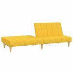 Casa si Gradina - Mobilier - Canapele si coltare - Canapele - Canapea extensibila cu 2 locuri, galben, material textil - Infinity.ro