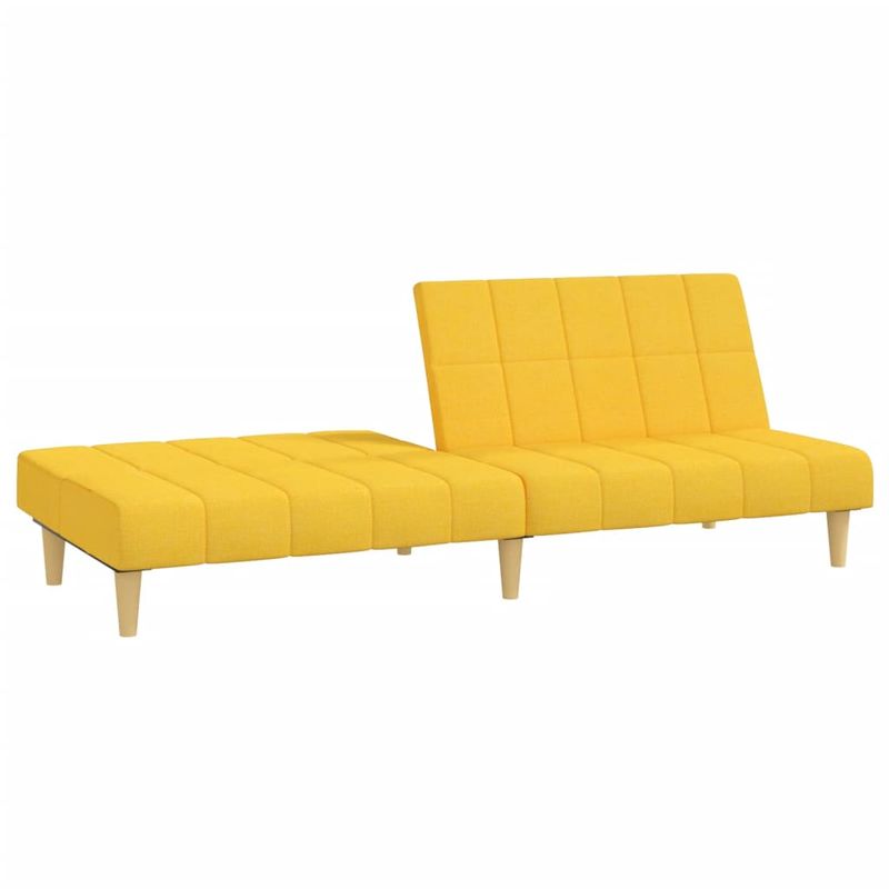 Casa si Gradina - Mobilier - Canapele si coltare - Canapele - Canapea extensibila cu 2 locuri, galben, material textil - Infinity.ro