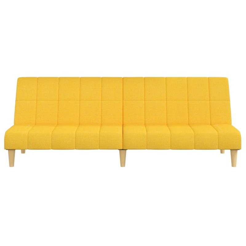 Casa si Gradina - Mobilier - Canapele si coltare - Canapele - Canapea extensibila cu 2 locuri, galben, material textil - Infinity.ro