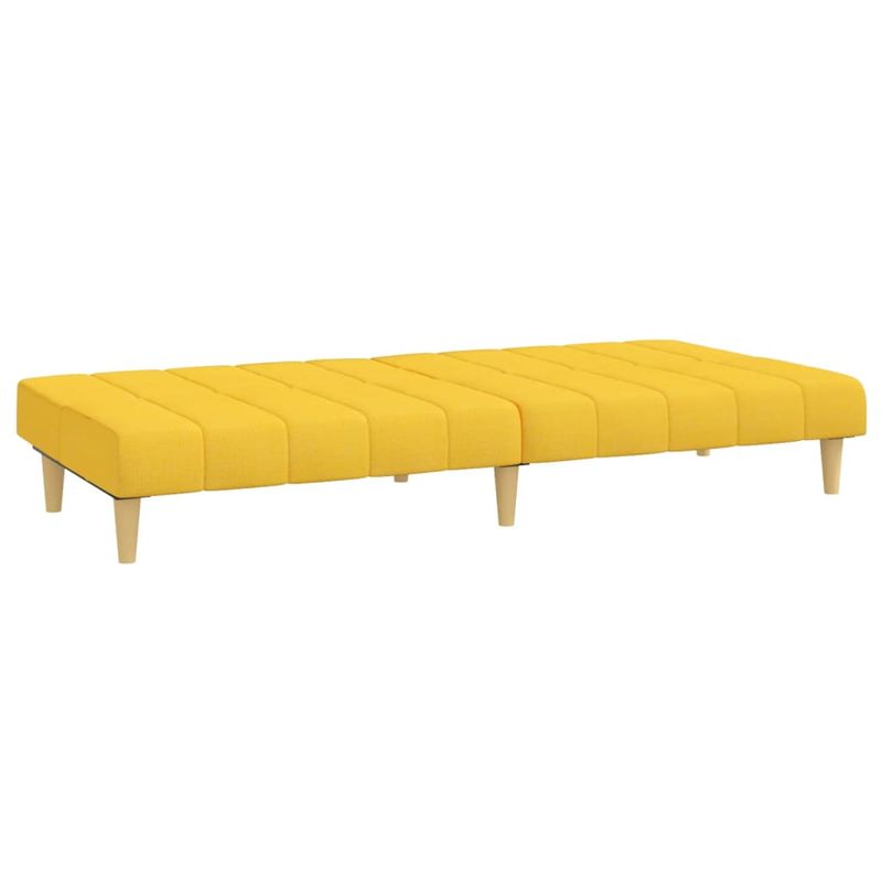 Casa si Gradina - Mobilier - Canapele si coltare - Canapele - Canapea extensibila cu 2 locuri, galben, material textil - Infinity.ro