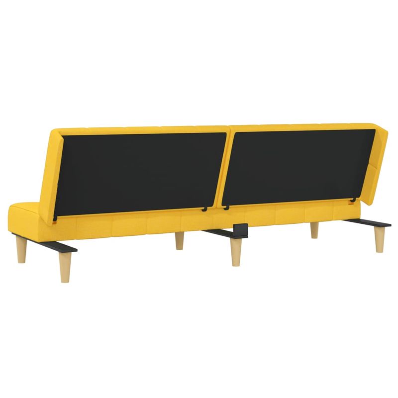 Casa si Gradina - Mobilier - Canapele si coltare - Canapele - Canapea extensibila cu 2 locuri, galben, material textil - Infinity.ro
