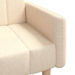 Casa si Gradina - Mobilier - Canapele si coltare - Canapele - Canapea extensibila cu 2 locuri, crem, material textil - Infinity.ro