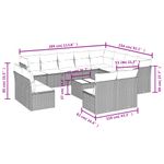 Casa si Gradina - Gradina si terasa - Mobilier exterior - Seturi mobila gradina - Set canapele de gradina, 13 piese, cu perne, bej, poliratan - Infinity.ro