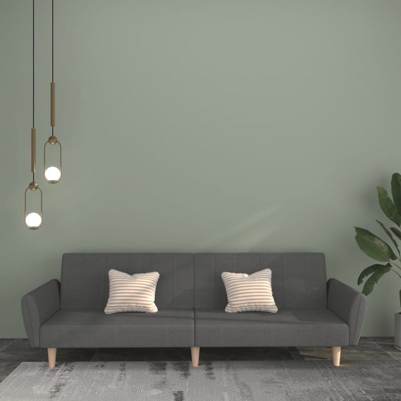 Casa si Gradina - Mobilier - Canapele si coltare - Canapele - Canapea extensibila cu 2 locuri, gri deschis, tesatura - Infinity.ro