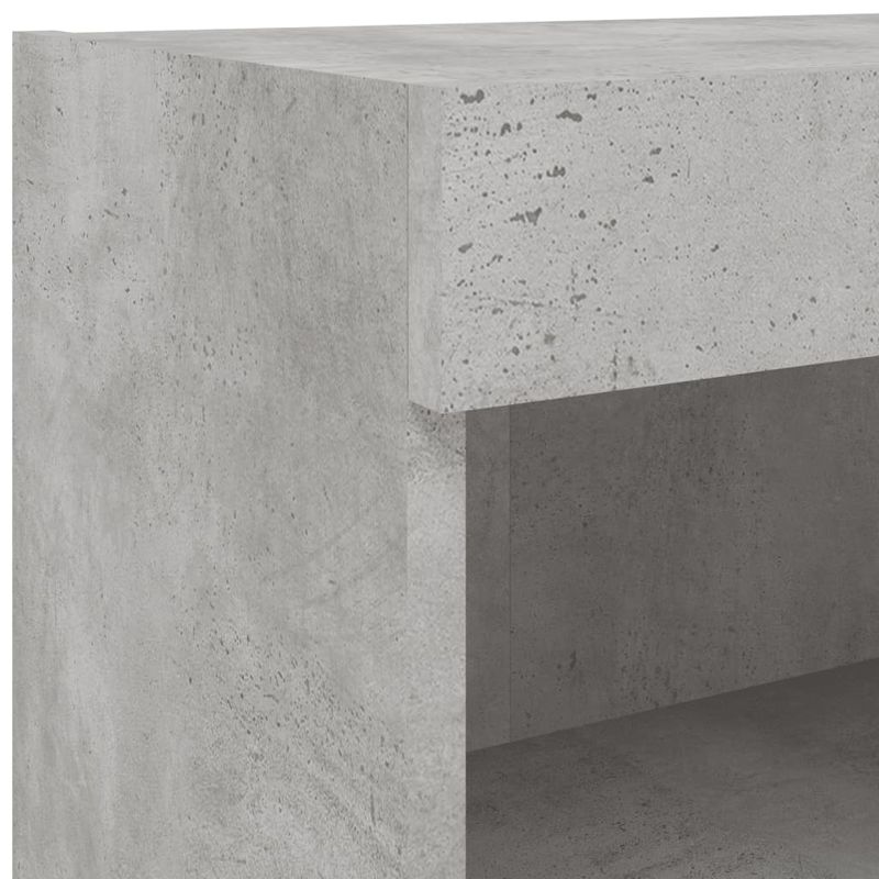 Casa si Gradina - Mobilier - Comode si corpuri - Comode - Set comode TV de perete cu lumini LED, 8 piese, gri beton - Infinity.ro