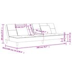 Casa si Gradina - Mobilier - Canapele si coltare - Canapele - Canapea extensibila cu 2 locuri, 2 perne, negru, textil - Infinity.ro