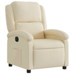 Casa si Gradina - Mobilier - Scaune si fotolii - Fotolii - Fotoliu rabatabil electric, crem, material textil - Infinity.ro
