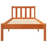 Casa si Gradina - Mobilier - Paturi si accesorii - Paturi - Cadru de pat, maro ceruit, 100x200 cm, lemn masiv de pin - Infinity.ro