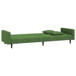 Casa si Gradina - Mobilier - Canapele si coltare - Canapele - Canapea extensibila cu 2 locuri, 2 perne, verde inchis catifea - Infinity.ro