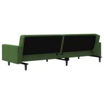 Casa si Gradina - Mobilier - Canapele si coltare - Canapele - Canapea extensibila cu 2 locuri, 2 perne, verde inchis catifea - Infinity.ro