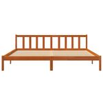 Casa si Gradina - Mobilier - Paturi si accesorii - Paturi - Cadru de pat, maro ceruit, 200x200 cm, lemn masiv de pin - Infinity.ro