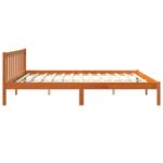 Casa si Gradina - Mobilier - Paturi si accesorii - Paturi - Cadru de pat, maro ceruit, 200x200 cm, lemn masiv de pin - Infinity.ro