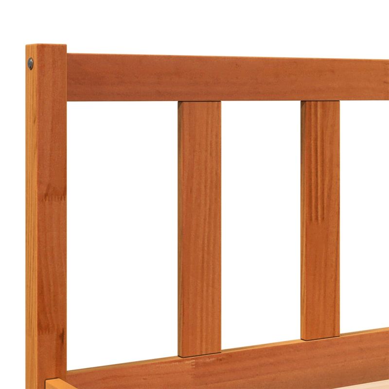 Casa si Gradina - Mobilier - Paturi si accesorii - Paturi - Cadru de pat, maro ceruit, 200x200 cm, lemn masiv de pin - Infinity.ro