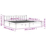 Casa si Gradina - Mobilier - Paturi si accesorii - Paturi - Cadru de pat, maro ceruit, 200x200 cm, lemn masiv de pin - Infinity.ro