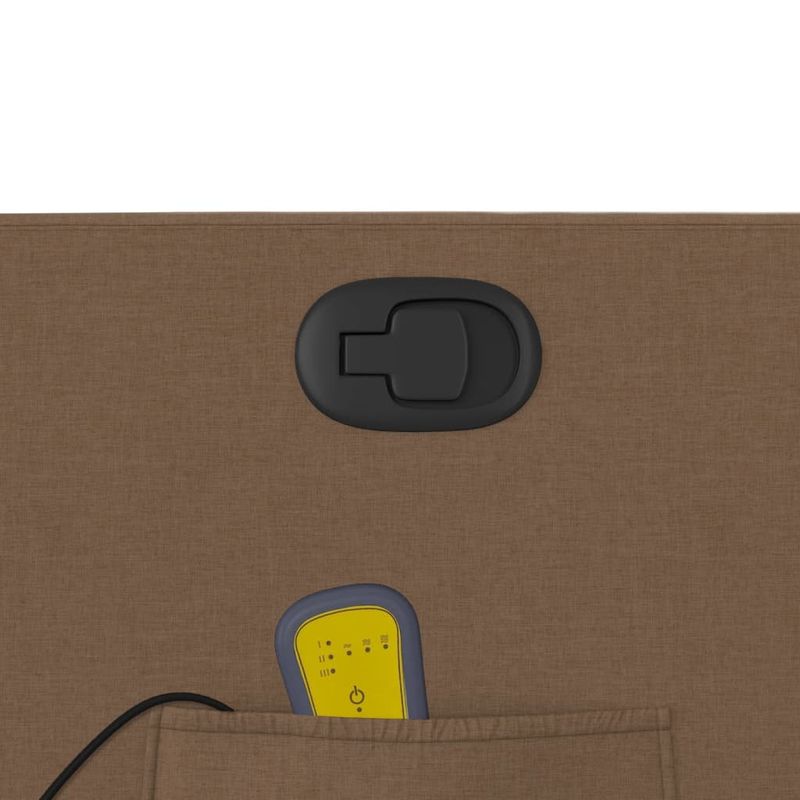 Ingrijire personala si Cosmetice - Sanatate si wellness - Articole wellness - Fotolii de masaj - Fotoliu de masaj rabatabil cu ridicare, maro, textil - Infinity.ro