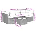 Casa si Gradina - Gradina si terasa - Mobilier exterior - Seturi mobila gradina - Set canapele de gradina cu perne, 7 piese, negru, poliratan - Infinity.ro