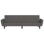 Casa si Gradina - Mobilier - Canapele si coltare - Canapele - Canapea extensibila cu 2 locuri, gri inchis, catifea - Infinity.ro