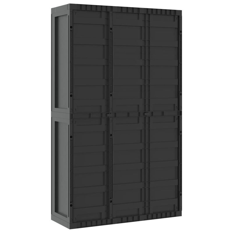 Casa si Gradina - Mobilier - Dulapuri si sifoniere - Dulapuri - Dulap depozitare de exterior, negru, 97x37x165 cm, PP - Infinity.ro