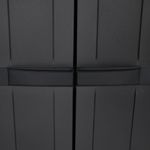 Casa si Gradina - Mobilier - Dulapuri si sifoniere - Dulapuri - Dulap depozitare de exterior, negru, 97x37x165 cm, PP - Infinity.ro