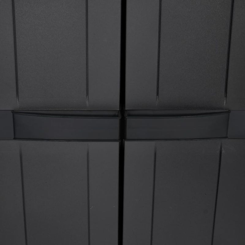 Casa si Gradina - Mobilier - Dulapuri si sifoniere - Dulapuri - Dulap depozitare de exterior, negru, 97x37x165 cm, PP - Infinity.ro