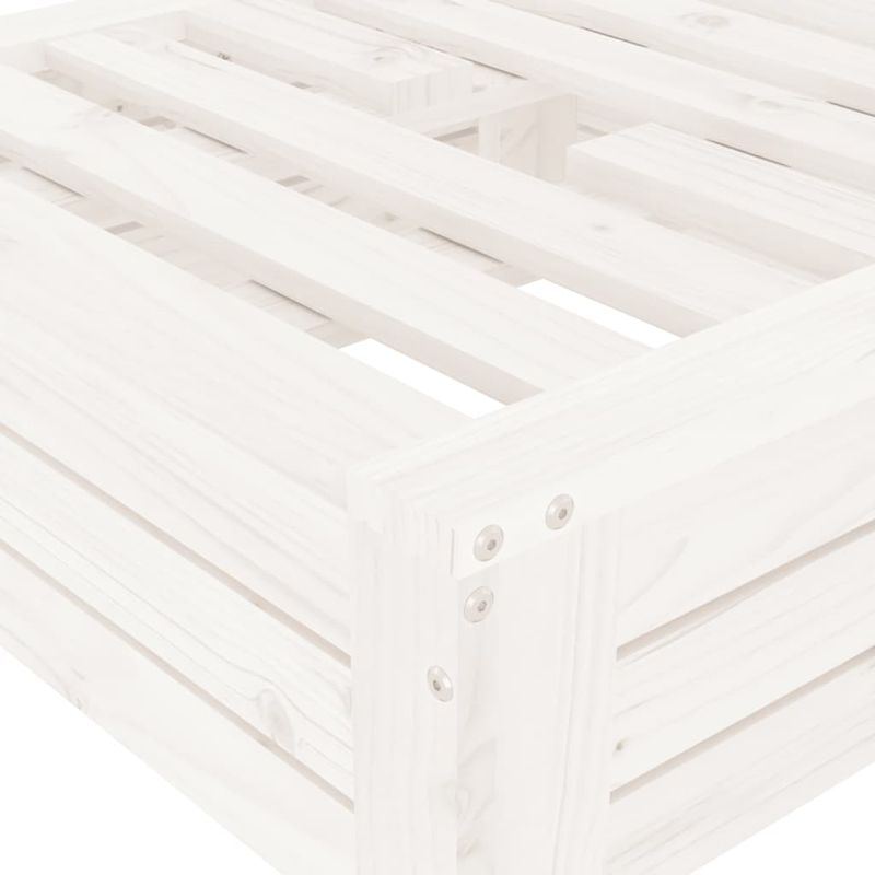 Casa si Gradina - Gradina si terasa - Umbrele si pavilioane - Umbrele - Masca pentru suport de umbrela, alb, lemn masiv de pin - Infinity.ro