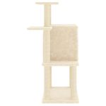 Petshop - Accesorii petshop - Jucarii animale - Ansambluri de joaca - Ansamblu de pisici cu stalpi din funie de sisal, crem, 97 cm - Infinity.ro