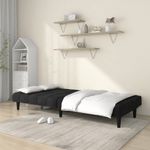 Casa si Gradina - Mobilier - Canapele si coltare - Canapele - Canapea extensibila cu 2 locuri, negru, catifea - Infinity.ro