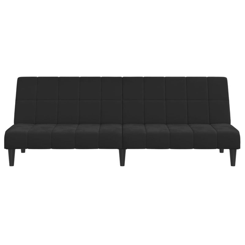 Casa si Gradina - Mobilier - Canapele si coltare - Canapele - Canapea extensibila cu 2 locuri, negru, catifea - Infinity.ro