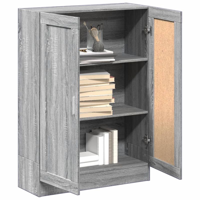 Casa si Gradina - Mobilier - Biblioteci si rafturi - Biblioteci - Biblioteca, gri sonoma, 82,5x30,5x115 cm, lemn prelucrat - Infinity.ro