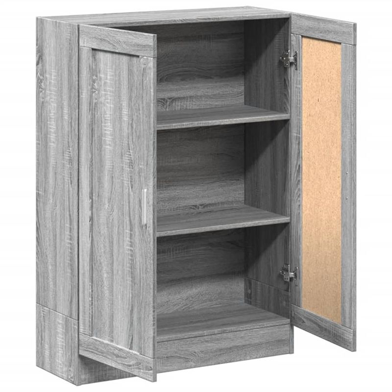 Casa si Gradina - Mobilier - Biblioteci si rafturi - Biblioteci - Biblioteca, gri sonoma, 82,5x30,5x115 cm, lemn prelucrat - Infinity.ro