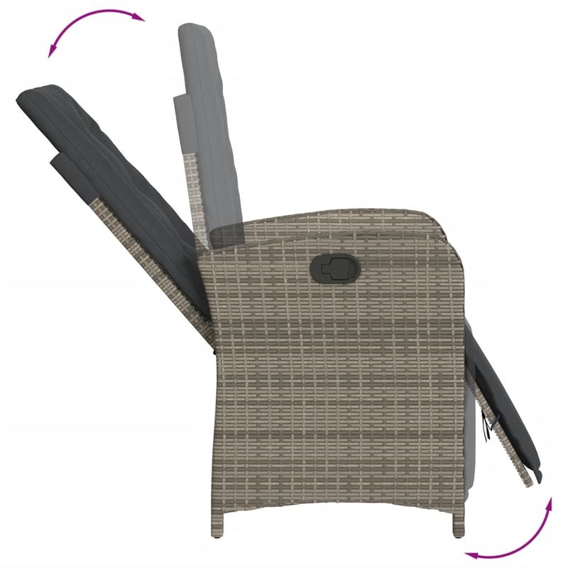 Casa si Gradina - Gradina si terasa - Mobilier exterior - Seturi mobila gradina - Set mobilier de gradina cu perne, 7 piese, gri, poliratan - Infinity.ro