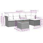 Casa si Gradina - Gradina si terasa - Mobilier exterior - Seturi mobila gradina - Set canapele de gradina cu perne, 6 piese, bej, poliratan - Infinity.ro
