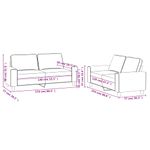 Casa si Gradina - Mobilier - Seturi de mobilier - Seturi living - Set de canapele, 2 piese, negru, material textil - Infinity.ro