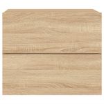 Casa si Gradina - Mobilier - Comode si corpuri - Noptiere - Noptiera montata pe perete cu lumini LED, stejar sonoma - Infinity.ro