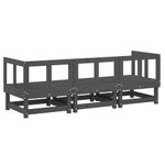 Casa si Gradina - Gradina si terasa - Mobilier exterior - Canapele si fotolii gradina - Set mobilier de gradina, 3 piese, gri, lemn masiv de pin - Infinity.ro
