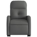 Casa si Gradina - Mobilier - Scaune si fotolii - Fotolii - Fotoliu electric rabatabil cu ridicare, gri inchis, textil - Infinity.ro