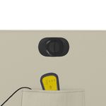 Casa si Gradina - Mobilier - Scaune si fotolii - Fotolii - Fotoliu electric masaj rabatabil cu ridicare, crem - Infinity.ro