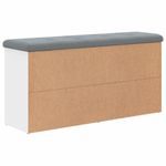 Casa si Gradina - Mobilier - Canapele si coltare - Banchete - Banca de pantofi, alb, 102x32x50 cm, lemn prelucrat - Infinity.ro