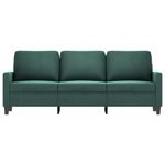 Casa si Gradina - Mobilier - Canapele si coltare - Canapele - Canapea cu 3 locuri, verde inchis, 180 cm, catifea - Infinity.ro