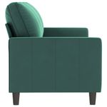 Casa si Gradina - Mobilier - Canapele si coltare - Canapele - Canapea cu 3 locuri, verde inchis, 180 cm, catifea - Infinity.ro