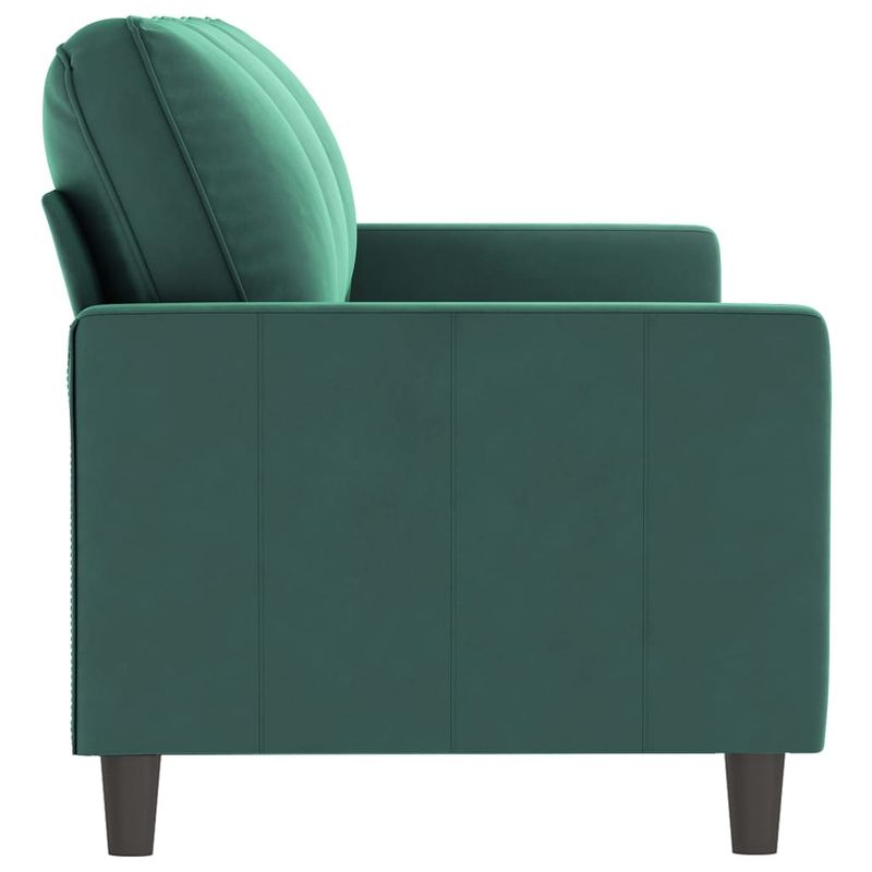 Casa si Gradina - Mobilier - Canapele si coltare - Canapele - Canapea cu 3 locuri, verde inchis, 180 cm, catifea - Infinity.ro