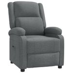 Casa si Gradina - Mobilier - Scaune si fotolii - Fotolii - Fotoliu rabatabil, gri inchis, material textil - Infinity.ro