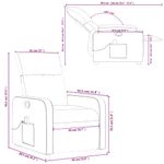 Casa si Gradina - Mobilier - Scaune si fotolii - Fotolii - Fotoliu de masaj rabatabil, maro, material textil - Infinity.ro