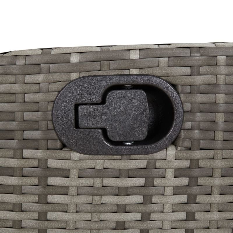 Casa si Gradina - Gradina si terasa - Mobilier exterior - Scaune si sezlonguri gradina - Scaun de gradina rabarabil cu suport picioare,2 buc., poliratan - Infinity.ro