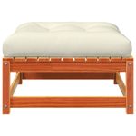 Casa si Gradina - Gradina si terasa - Mobilier exterior - Canapele si fotolii gradina - Canapea de gradina fara cotiere, cu perne și taburet, pin brun, model canapea cu 2 locuri - Infinity.ro