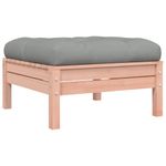 Casa si Gradina - Gradina si terasa - Mobilier exterior - Canapele si fotolii gradina - Canapea de gradina cu perne și taburet, 2 locuri, douglas natural, model canapea cu 3 locuri - Infinity.ro