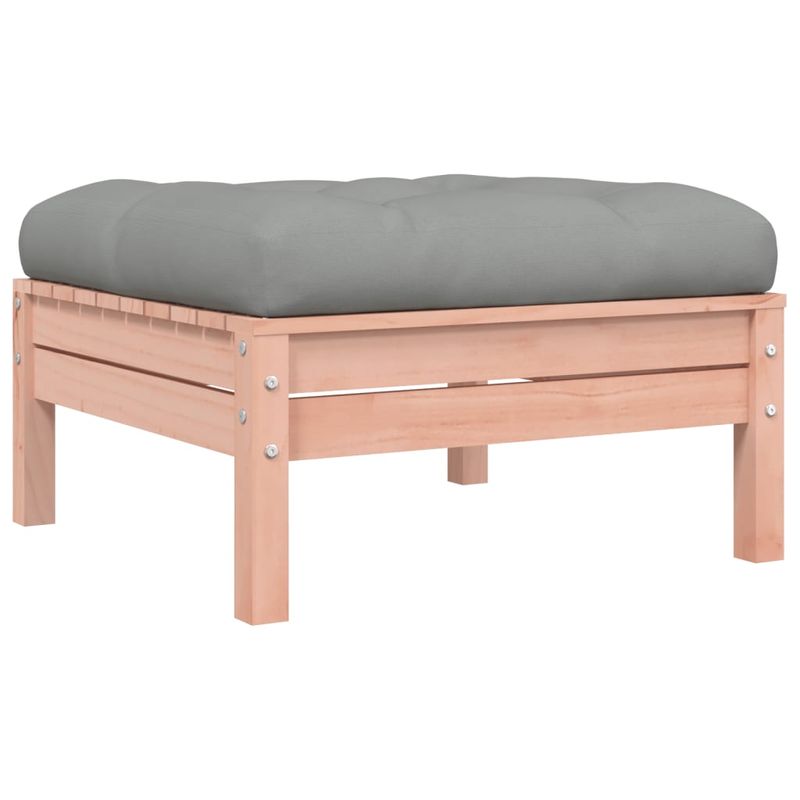 Casa si Gradina - Gradina si terasa - Mobilier exterior - Canapele si fotolii gradina - Canapea de gradina cu perne și taburet, 2 locuri, douglas natural, model canapea cu 3 locuri - Infinity.ro