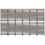 Casa si Gradina - Decoratiuni - Pereti despartitori si paravane - Separator de camera cu 6 panouri, maro, poliratan, model țesătură cu linii, mărime 294x180 cm - Infinity.ro