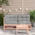 Casa si Gradina - Gradina si terasa - Mobilier exterior - Canapele si fotolii gradina - Canapea de gradina cu perne si 2 locuri, lemn masiv douglas - Infinity.ro